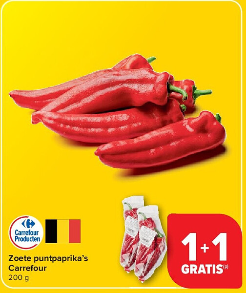 Zoete puntpaprika’s Carrefour