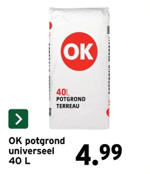 OK potgrond universeel 40 L