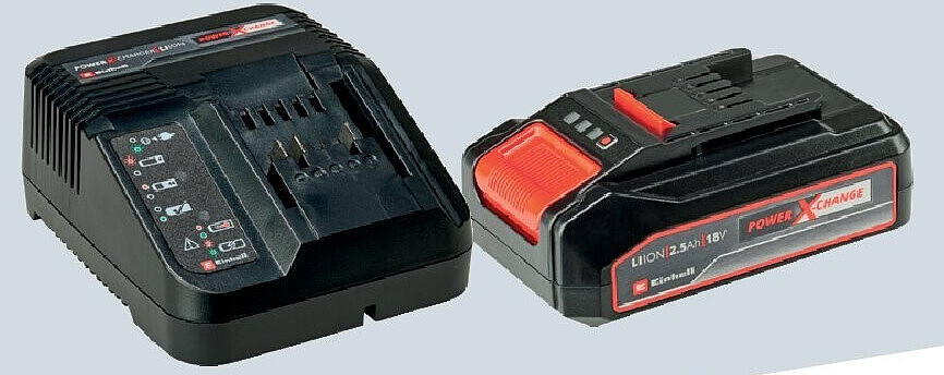 Einhell 18V accu 2,5 Ah en snellader
