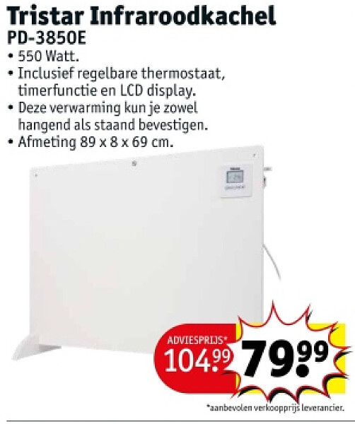 Tristar Infraroodkachel