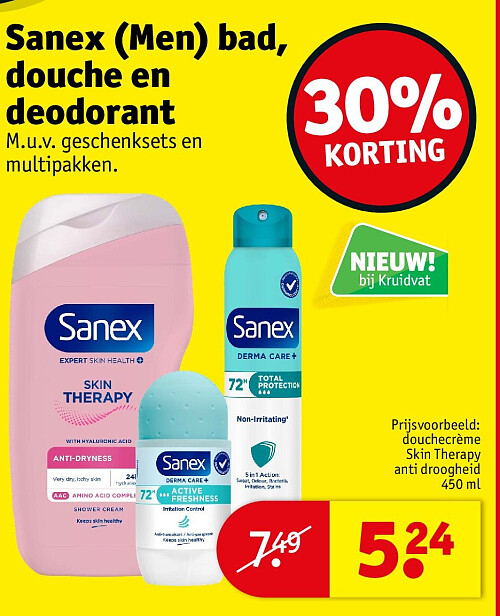 Sanex (Men) bad, douche en deodorant