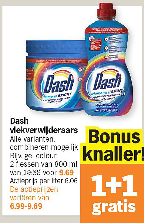 Dash vlekverwijderaars