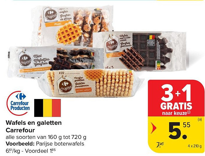 Wafels en galetten Carrefour
