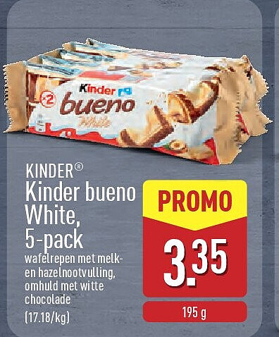 Kinder bueno White, 5-pack