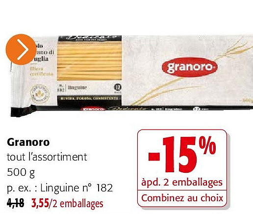 Granoro tout l’assortiment 500 g