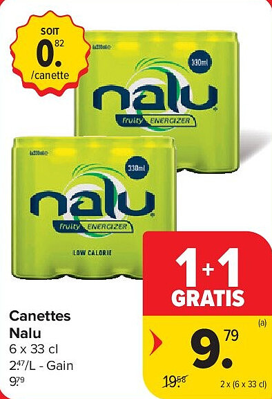 Canettes Nalu 2 x (6 x 33 cl)