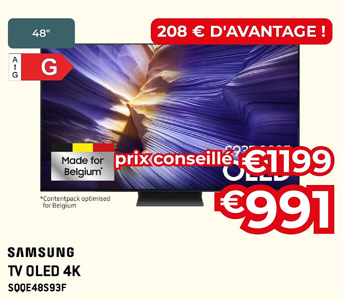 TV OLED 4K SQQE48S93F