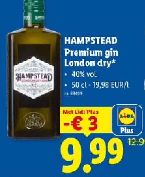 Premium gin London dry