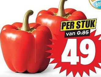 Hollandse rode paprika