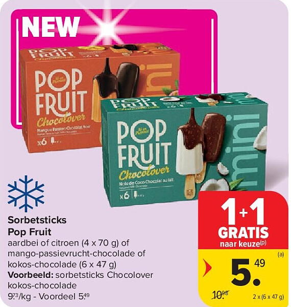 Sorbetsticks Pop Fruit