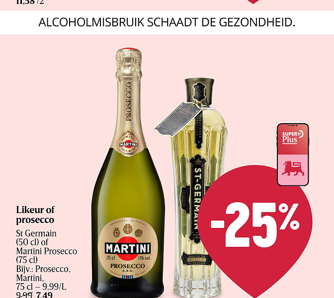 Likeur of prosecco