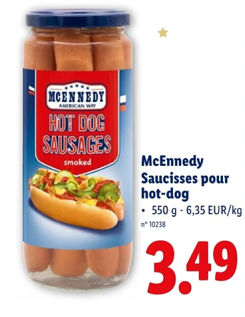 Saucisses pour hot-dog
