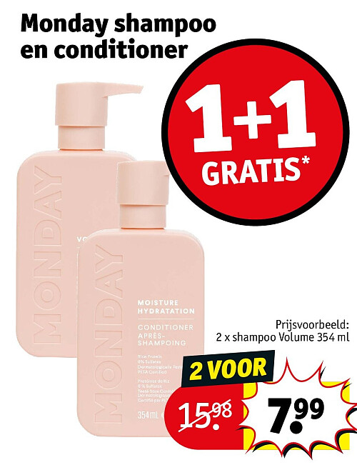 Monday shampoo en conditioner