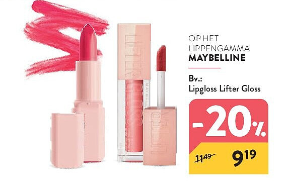 OP HET LIPPENGAMMA MAYBELLINE