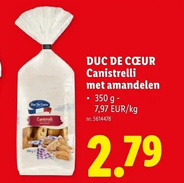 Canistrelli met amandelen
