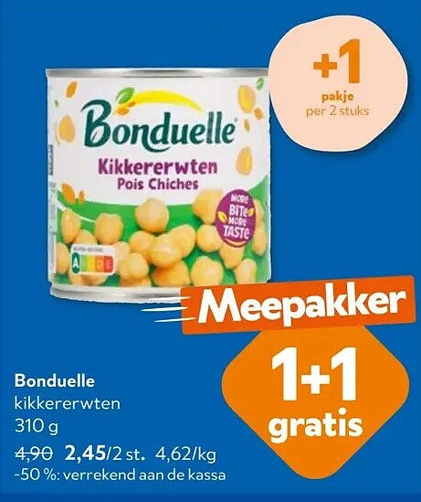 Bonduelle kikkererwten 310 g