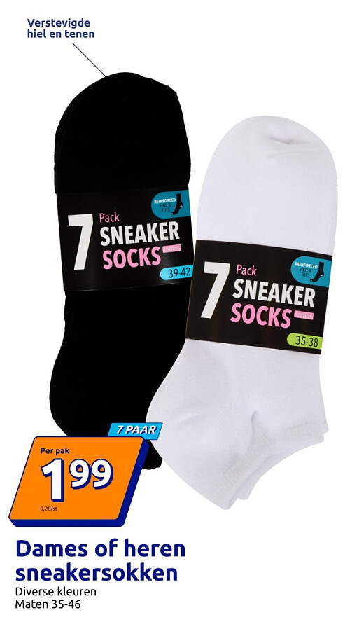 Dames of heren sneakersokken