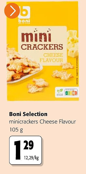 Boni Selection minicrackers Cheese Flavour 105 g