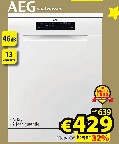 AEG vaatwasser FFB32617ZW