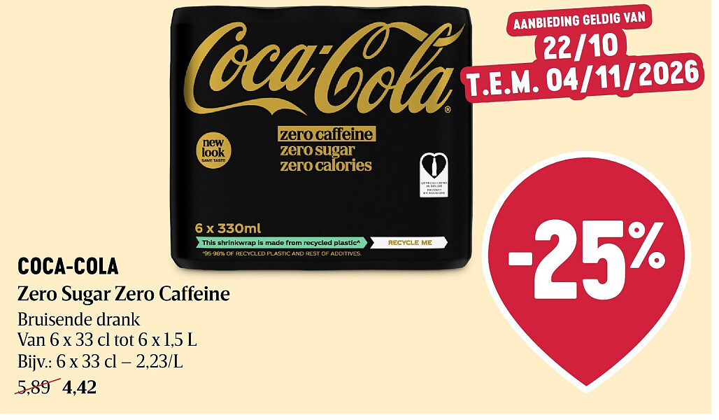 COCA-COLA Zero Sugar Zero Caffeine