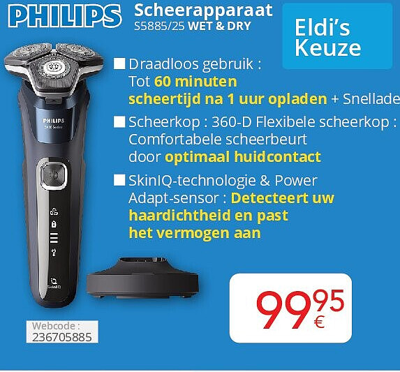 Philips Scheerapparaat S5885/25 WET & DRY