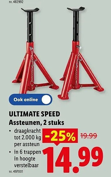 Assteunen, 2 stuks