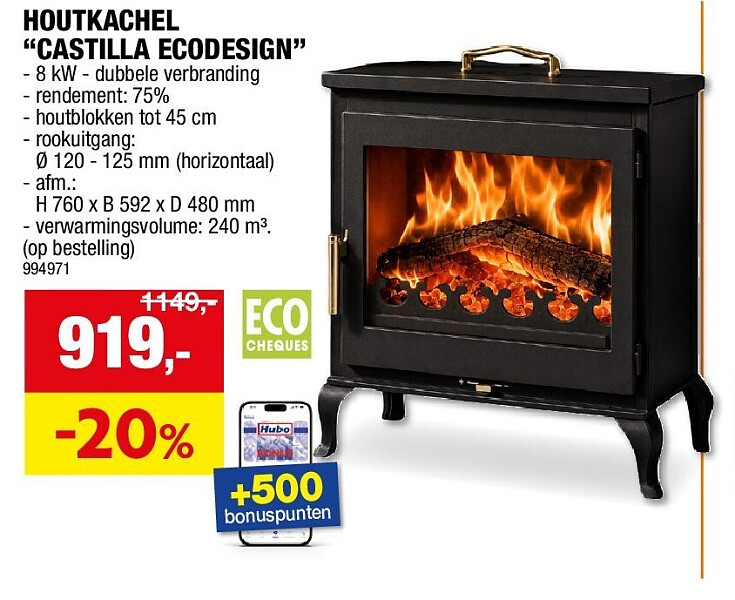 HOUTKACHEL “CASTILLA ECODESIGN”