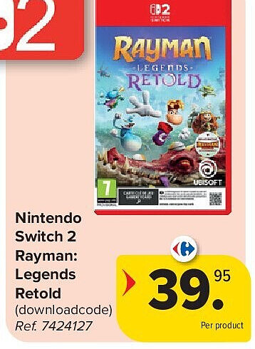 Nintendo Switch 2 Rayman: Legends Retold