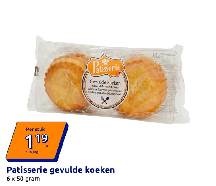 Patisserie gevulde koeken