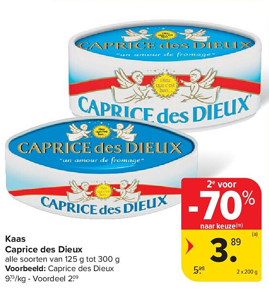 Kaas Caprice des Dieux