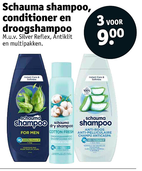 Schauma shampoo, conditioner en droogshampoo