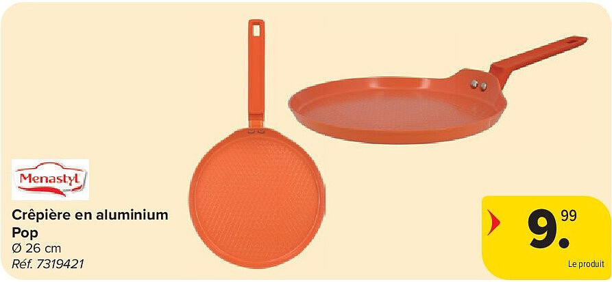 Crêpière en aluminium Pop Ø 26 cm