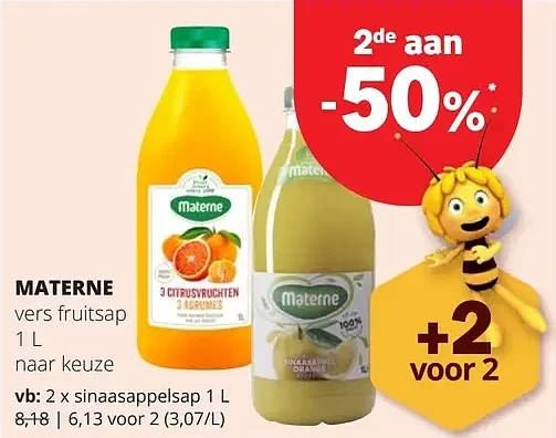 MATERNE sinaasappelsap 1 L