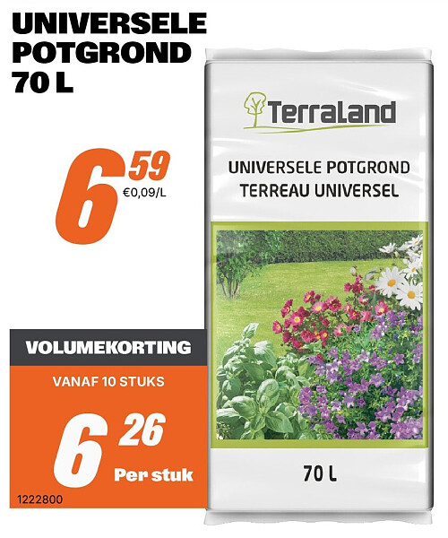 UNIVERSELE POTGROND 70 L