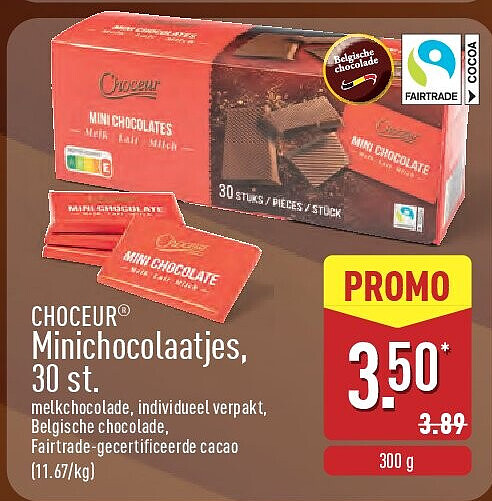 Minichocolaatjes, 30st.