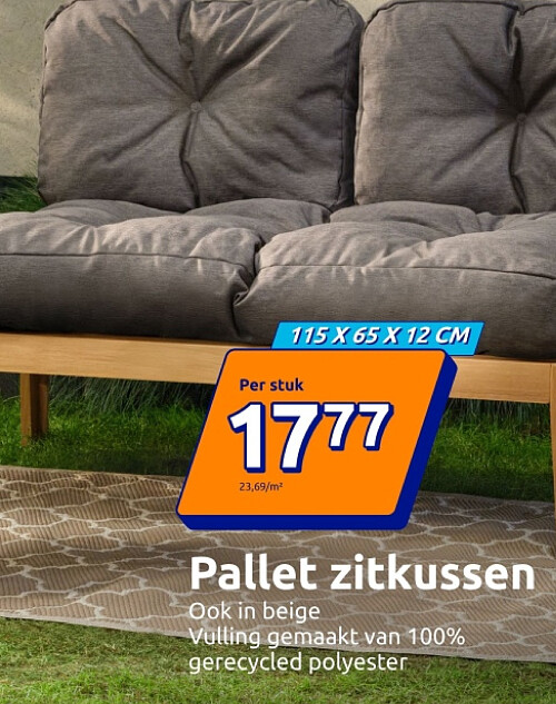 Pallet zitkussen