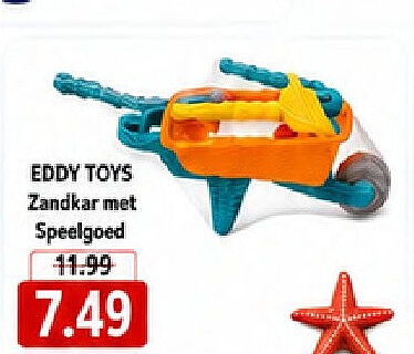 EDDY TOYS Zandkar met Speelgoed