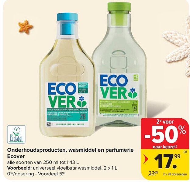 Onderhoudsproducten, wasmiddel en parfumerie Ecover