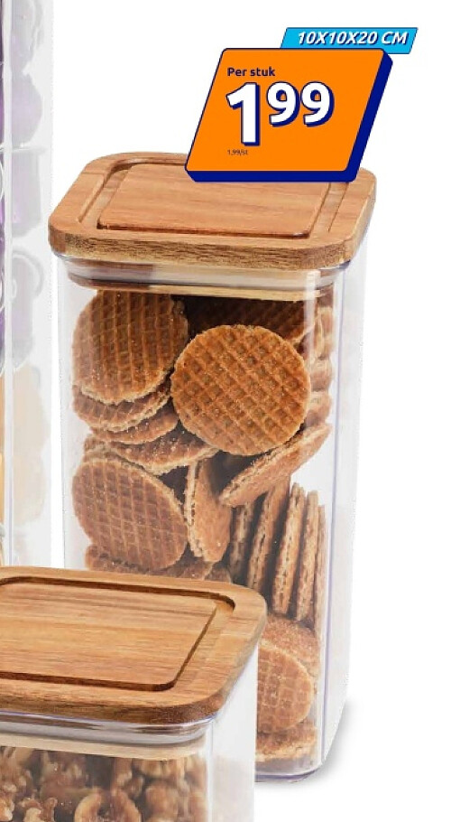 Voorraadpot 10X10X20 CM