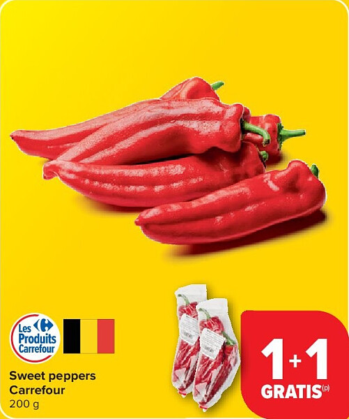 Sweet peppers Carrefour 200 g