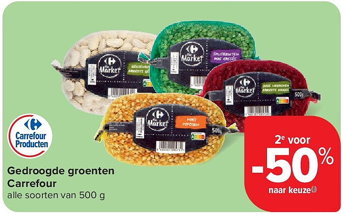 Gedroogde groenten Carrefour