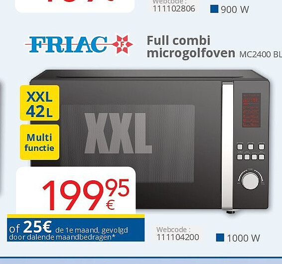 Full combi microgolfoven MC2400 BL