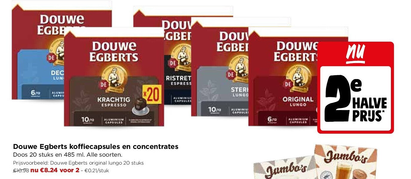 Douwe Egberts koffiecapsules en concentrates