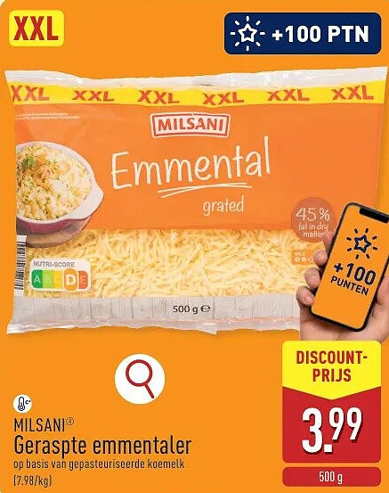 Geraspte emmentaler
