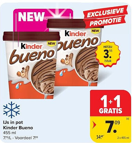 IJs in pot Kinder Bueno