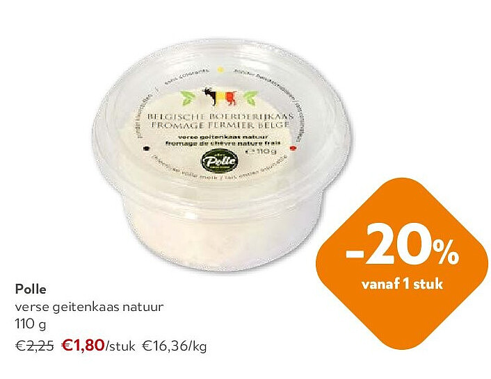 Polle verse geitenkaas natuur 110 g