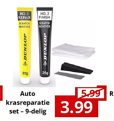 Auto krasreparatie set – 9-delig