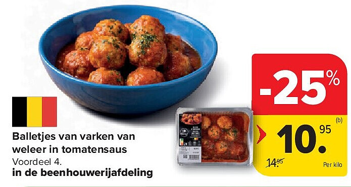 Balletjes van varken van weleer in tomatensaus