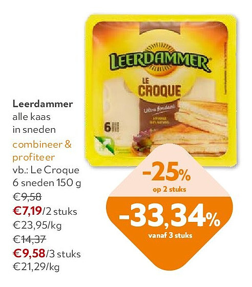 Leerdammer Le Croque 6 sneden 150 g