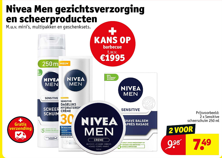 Nivea Men gezichtsverzorging en scheerproducten
